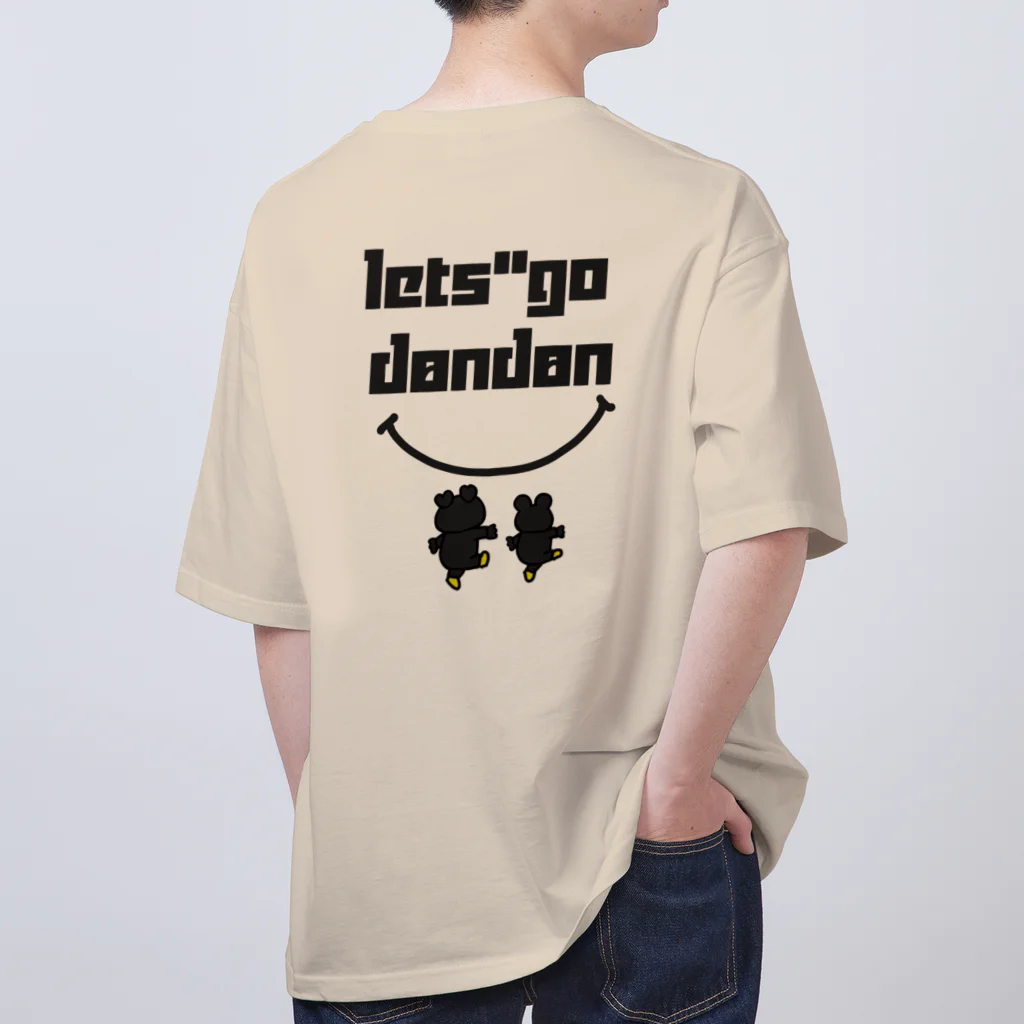 レッツゴーＤＯＮＤＯＮのシルエットＤＯＮＤＯＮとねずみくん オーバーサイズTシャツ