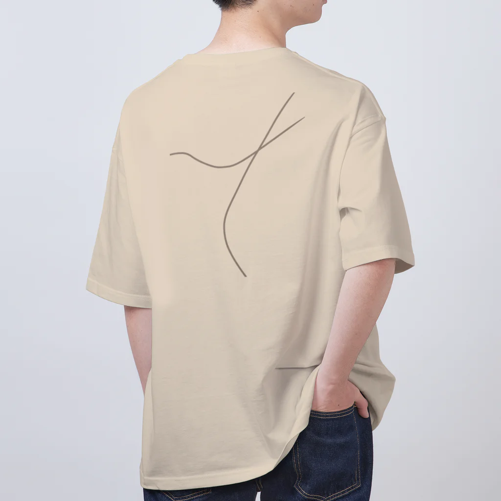 rilybiiのLine Art . Oversized T-Shirt