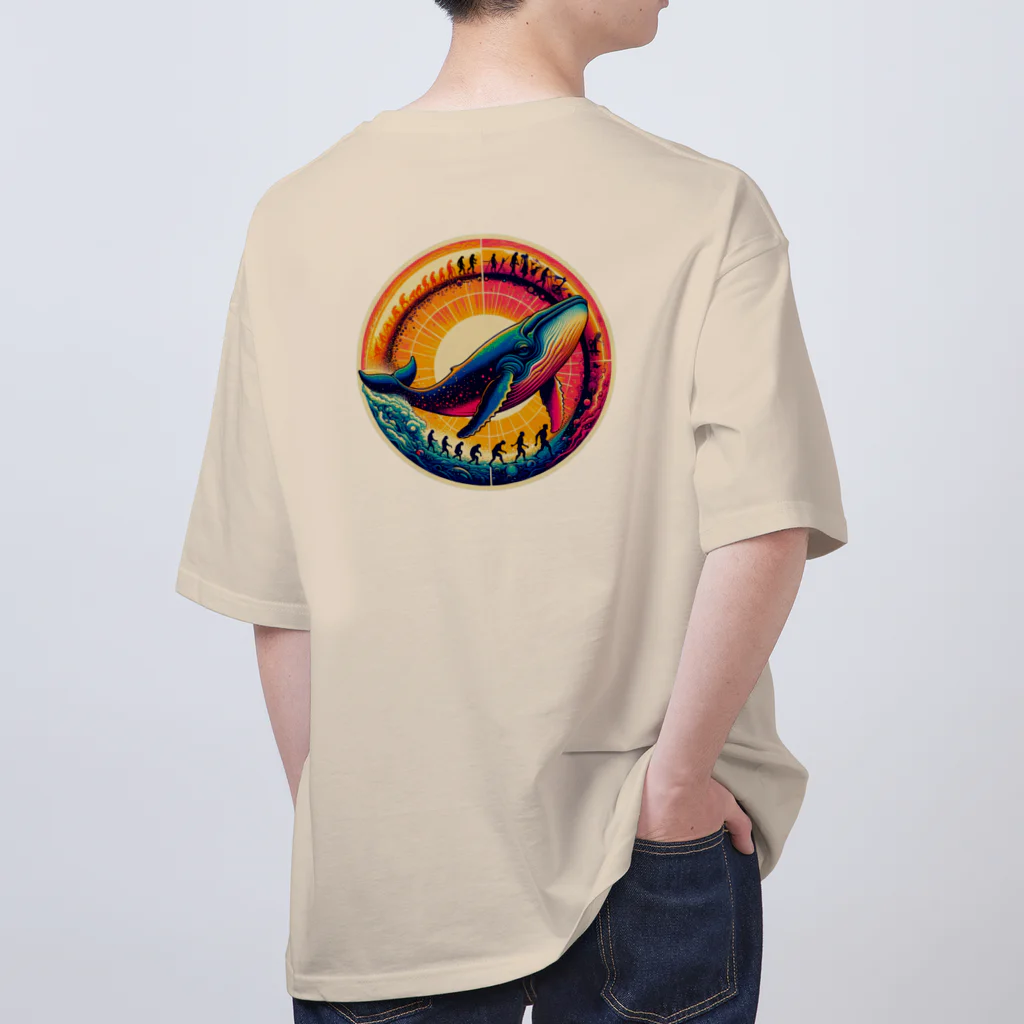 tiisanakujira0205のクジラ オーバーサイズTシャツ