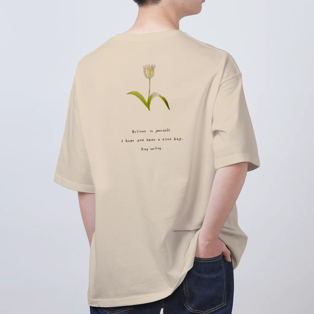 rilybiiの虹色チューリップ オーバーサイズTシャツ