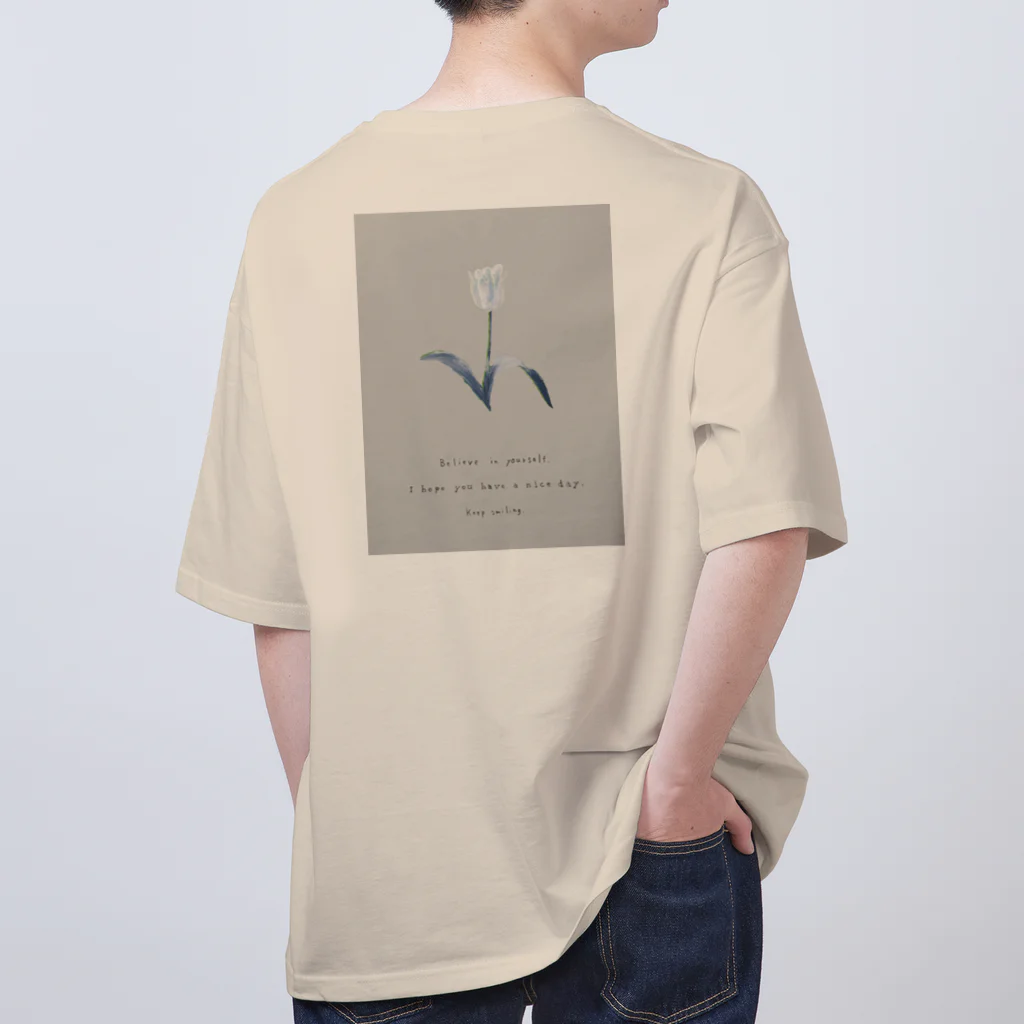 rilybiiの* powder snow antique blue Oversized T-Shirt