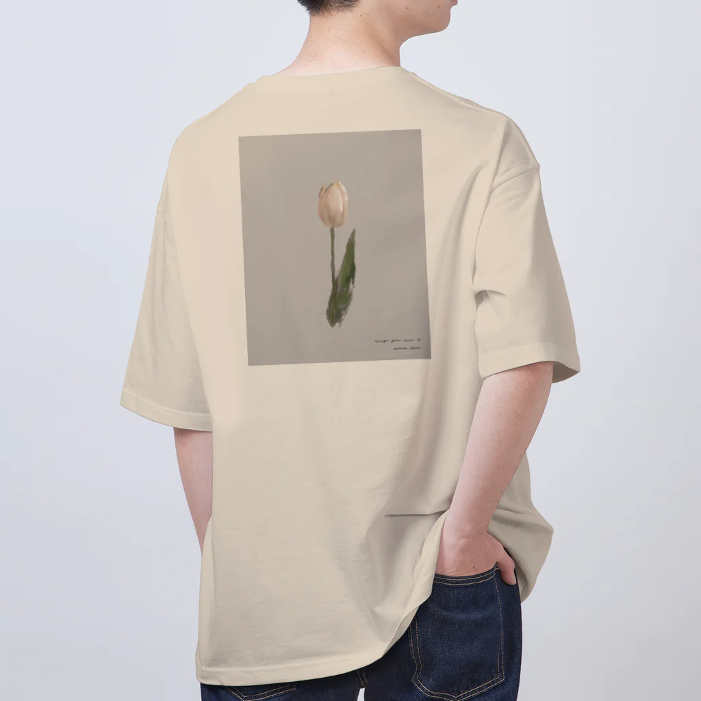 rilybiiのCherry Blossom Tulips Oversized T-Shirt