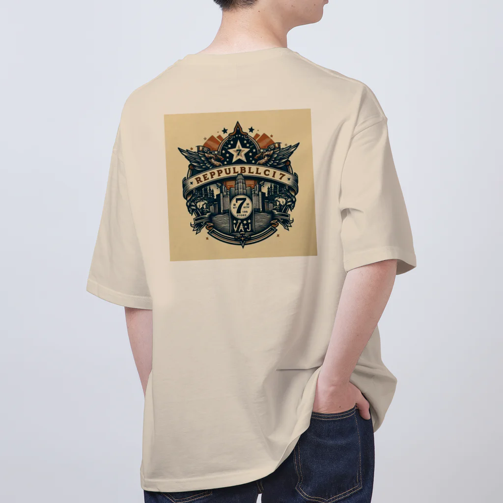 REPUBLIC_7_storeのREPUBLIC_7_store  ロゴ　アイテム オーバーサイズTシャツ