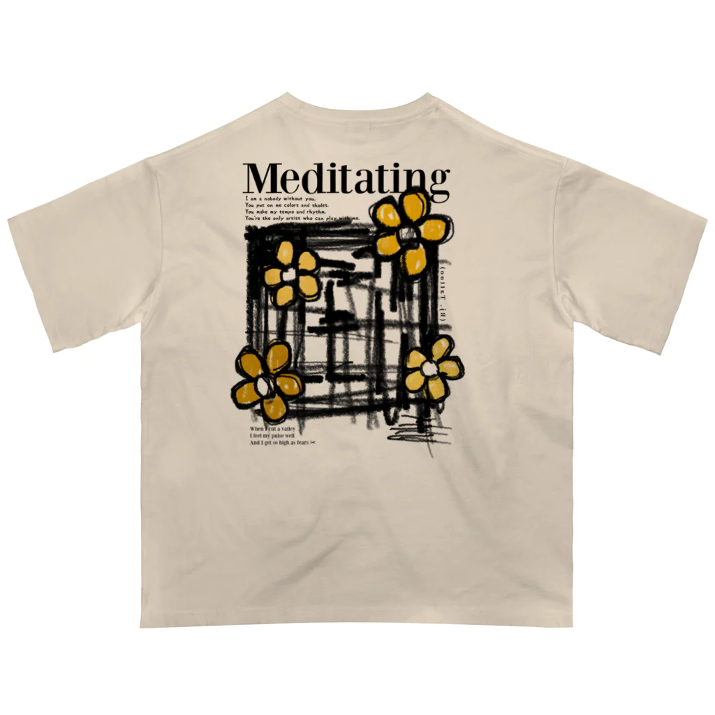 Rj.Brand - art&fashionの#meditaiting Oversized T-Shirt