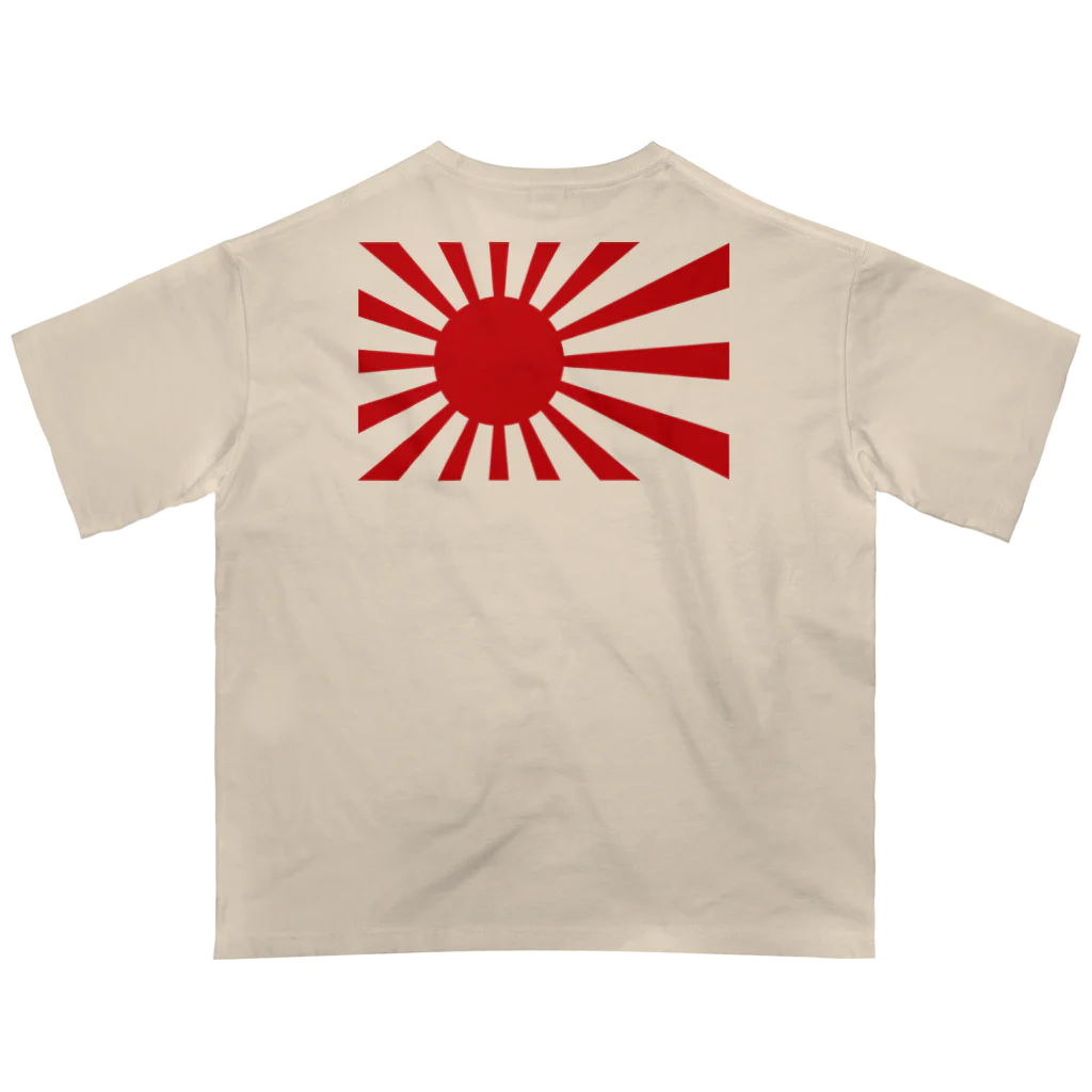 TシャツジャパンSUZURI店🇯🇵の愛国 イッテマイリマス（日本地図と旭日旗） オーバーサイズTシャツ