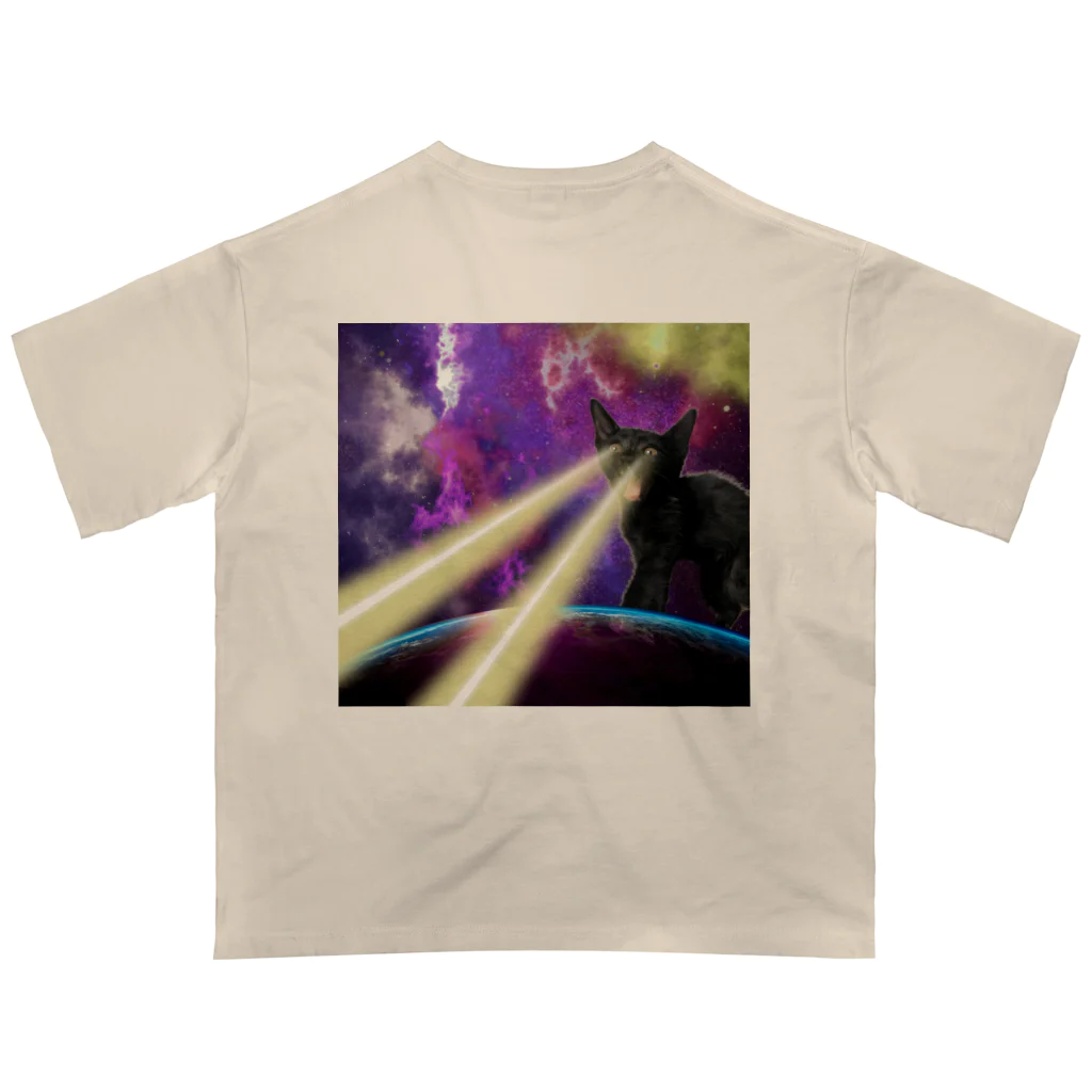OnOsan家の宇宙猫 Oversized T-Shirt