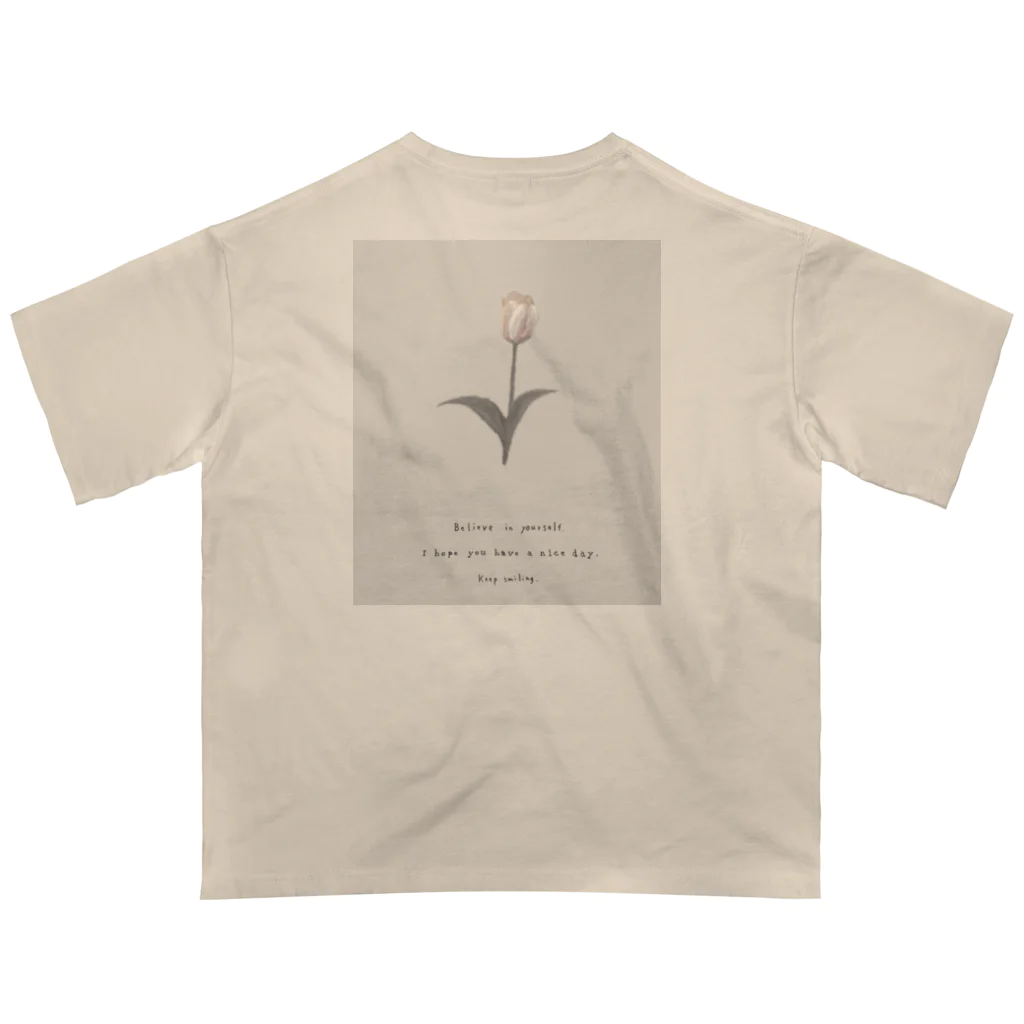 rilybiiのShabby Chic , Tulip . オーバーサイズTシャツ