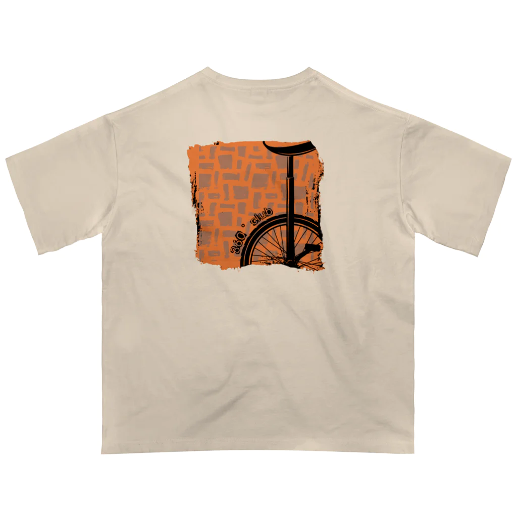 360°clubのWall pattern オーバーサイズTシャツ