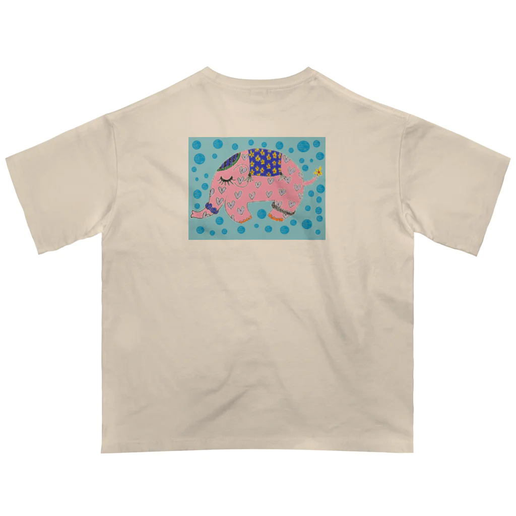 ピンクの象のピンクの象 Oversized T-Shirt