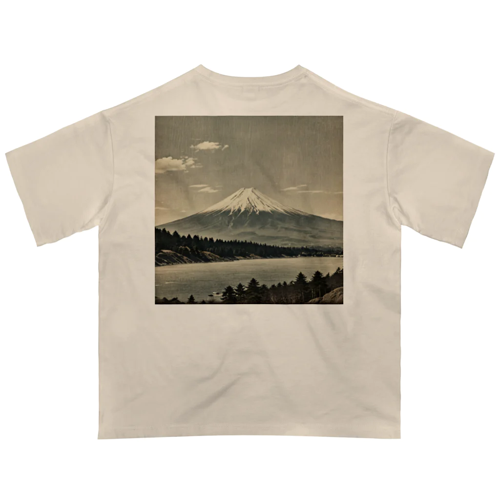 Kaz_Alter777の古風な富士山 Oversized T-Shirt