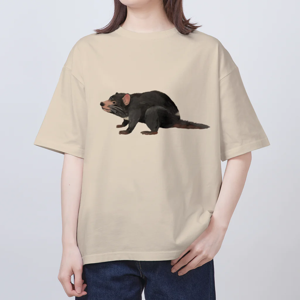 🐶シュナといろいろ🎨のタスマニアデビル Oversized T-Shirt