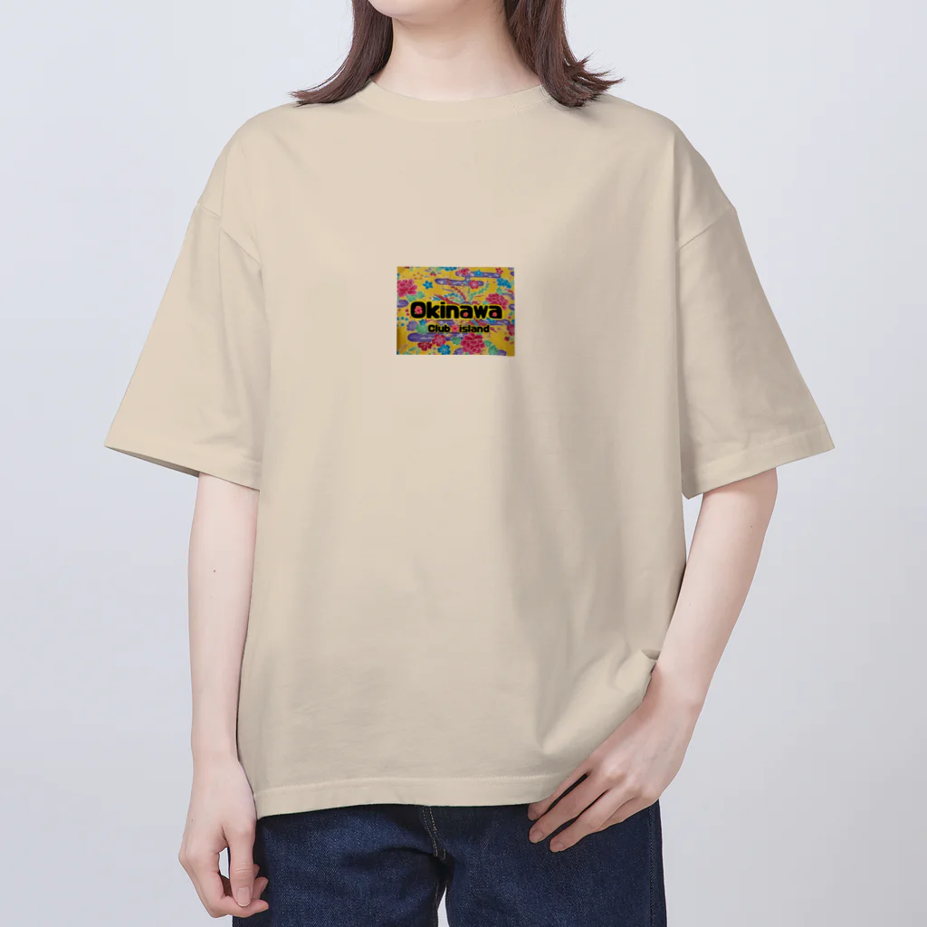 沖縄大好きシーサーちゃんの沖縄アイランドClub オーバーサイズTシャツ