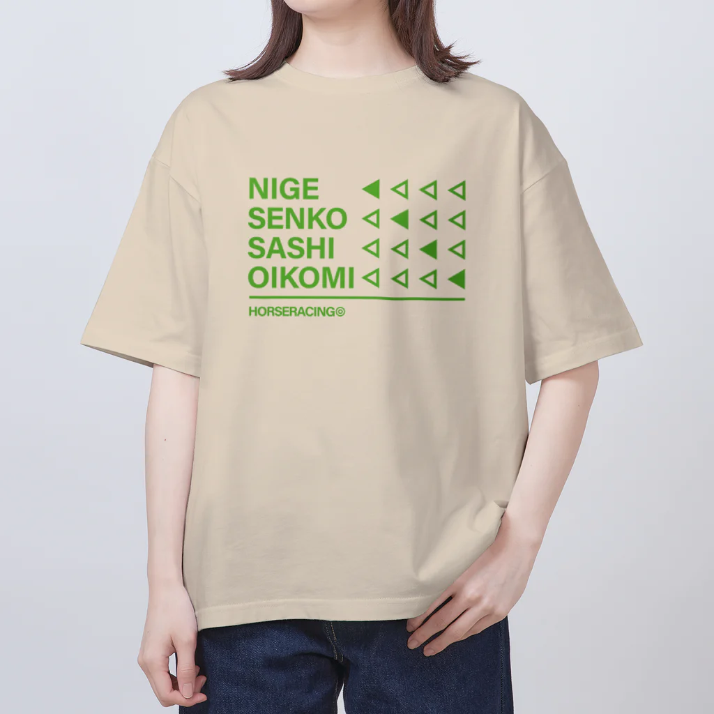 KAWAGOE GRAPHICSの競馬の脚質 Oversized T-Shirt