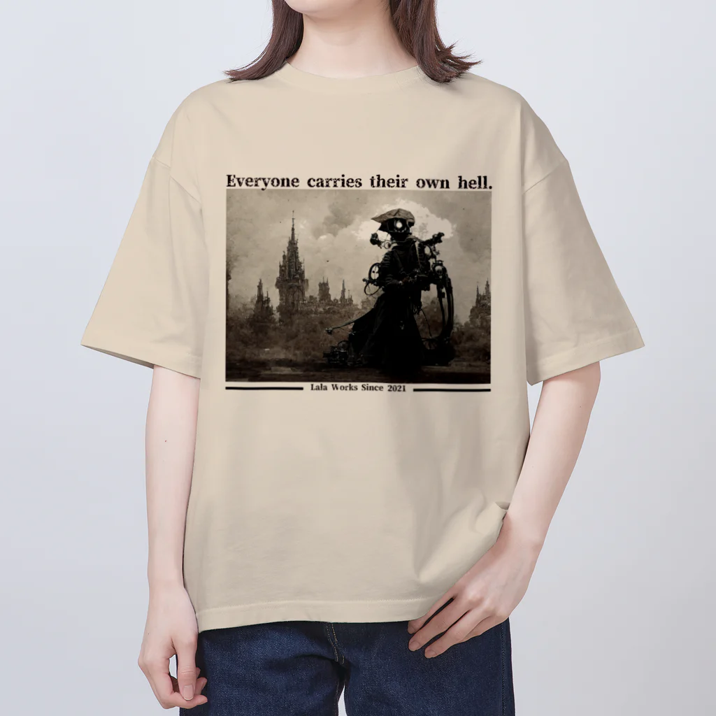 Lala Worksのgrim_reaper_001 オーバーサイズTシャツ