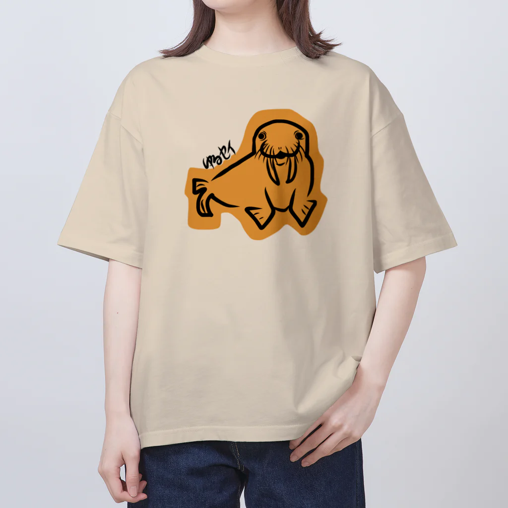 どうぶつYAのゆるせーセイウチ オーバーサイズTシャツ