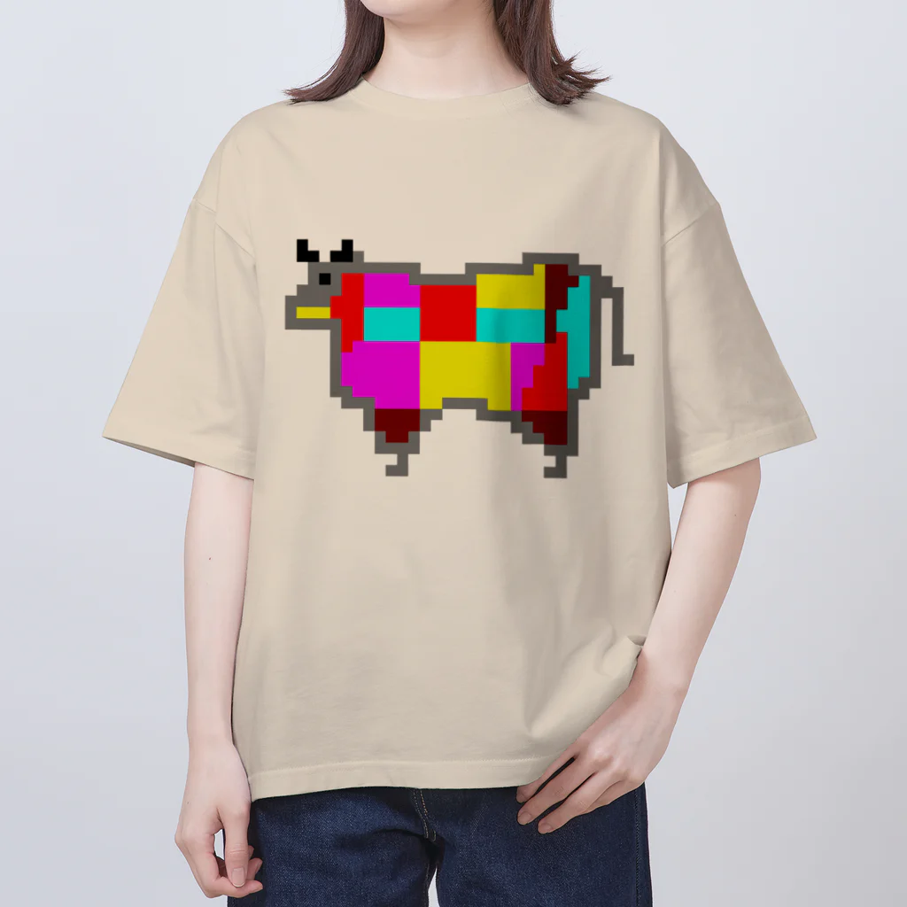 サトオの牛肉 部位 ドット絵 Oversized T-Shirt