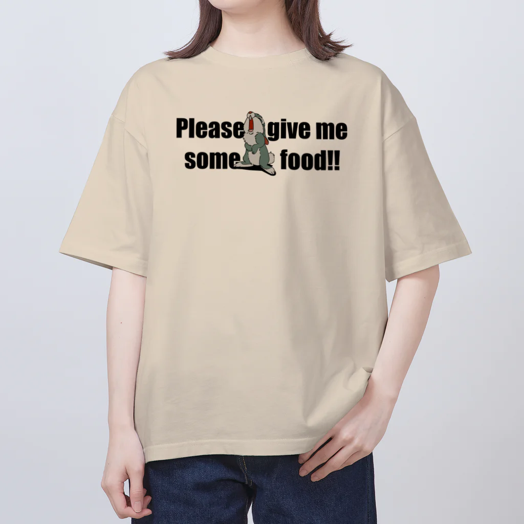 ブー太のハングリーなうさぎ Oversized T-Shirt