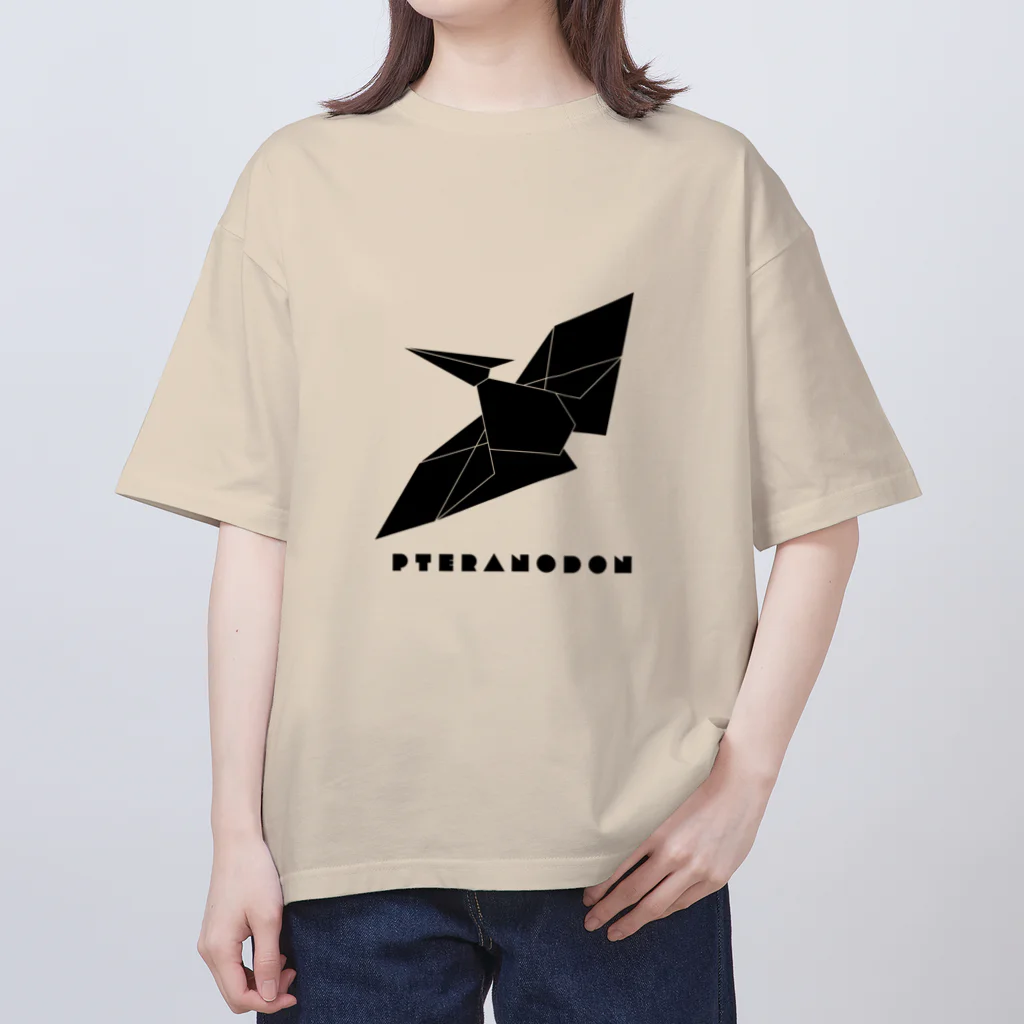 【恐竜】JURASSIC DESIGNINGの恐竜／プテラノドン オーバーサイズTシャツ