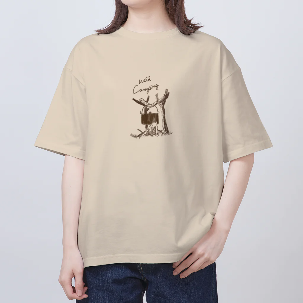 kiki25のWild camping  オーバーサイズTシャツ