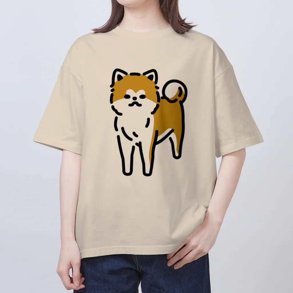 おもかわ〜おもしろい・かわいい専門店〜のなごむ〜秋田犬 Oversized T-Shirt