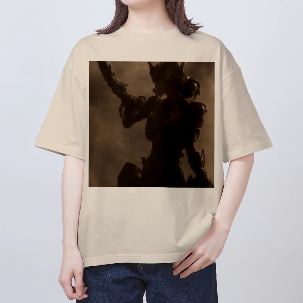 TakashiSのValkyrie Brown Oversized T-Shirt