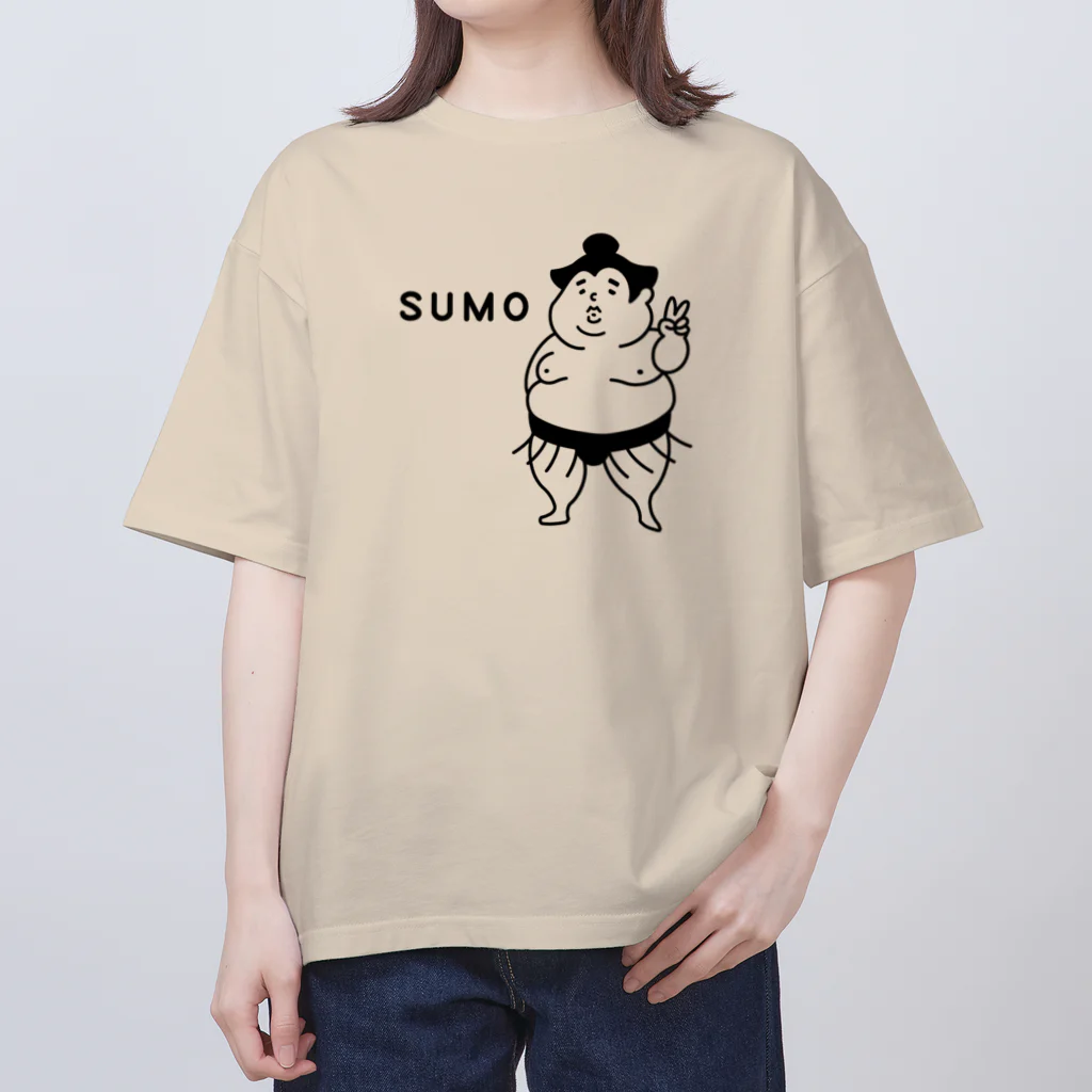 ぽぴーぴぽーのSUMO  オーバーサイズTシャツ