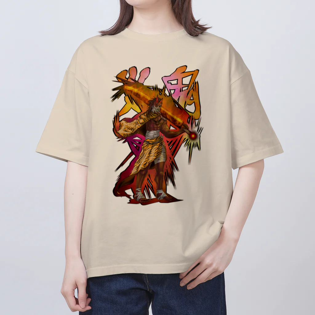 フレ末屋の炎鬼 Oversized T-Shirt