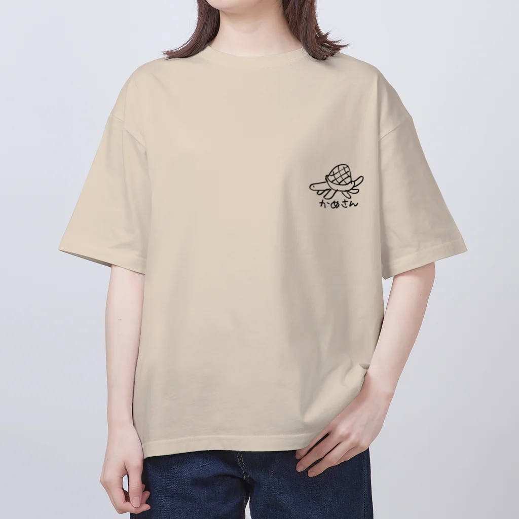 まるめがねのかめさん オーバーサイズTシャツ