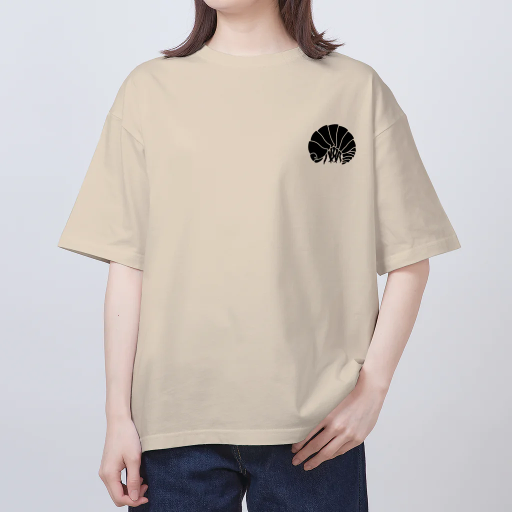 kg_shopの[☆両面] ダンゴムシだ【視力検査表パロディ】 Oversized T-Shirt