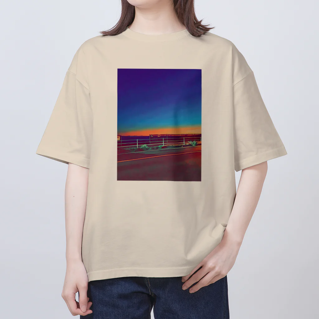 わらしゃんどの夕暮れ オーバーサイズTシャツ