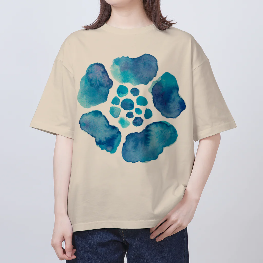 Good day Good day yeah!!!の水面の花 Oversized T-Shirt