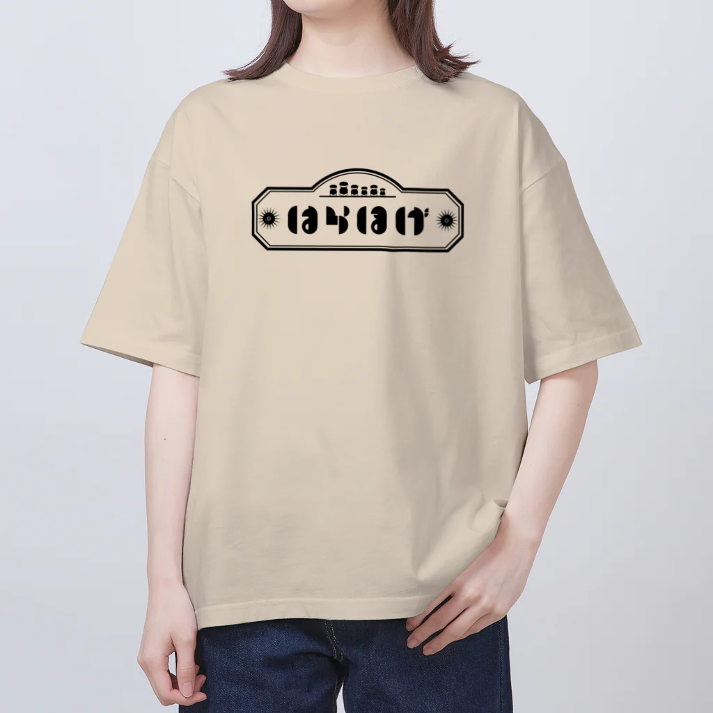 壱岐・八幡まちづくり協議会のはらほげ地蔵（レトロ×モダン）　ブラック Oversized T-Shirt