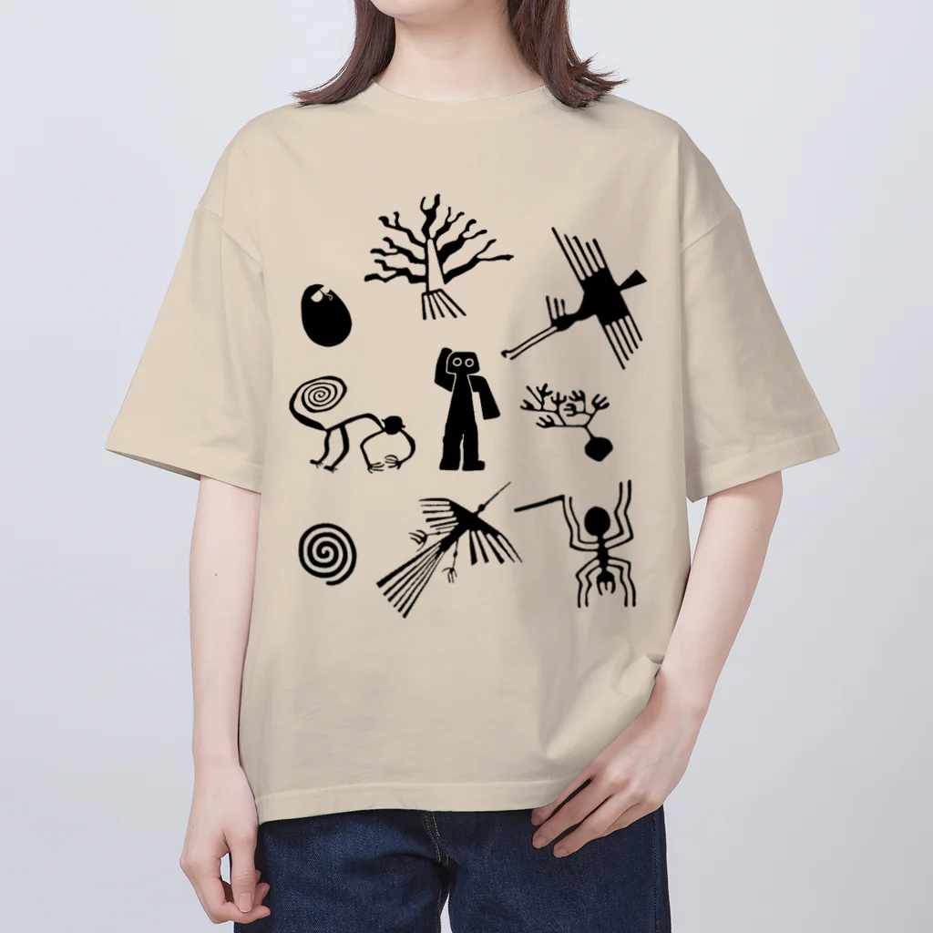 Culture Clubの[ Culture Club ] 地上絵 Oversized T-sh① Oversized T-Shirt