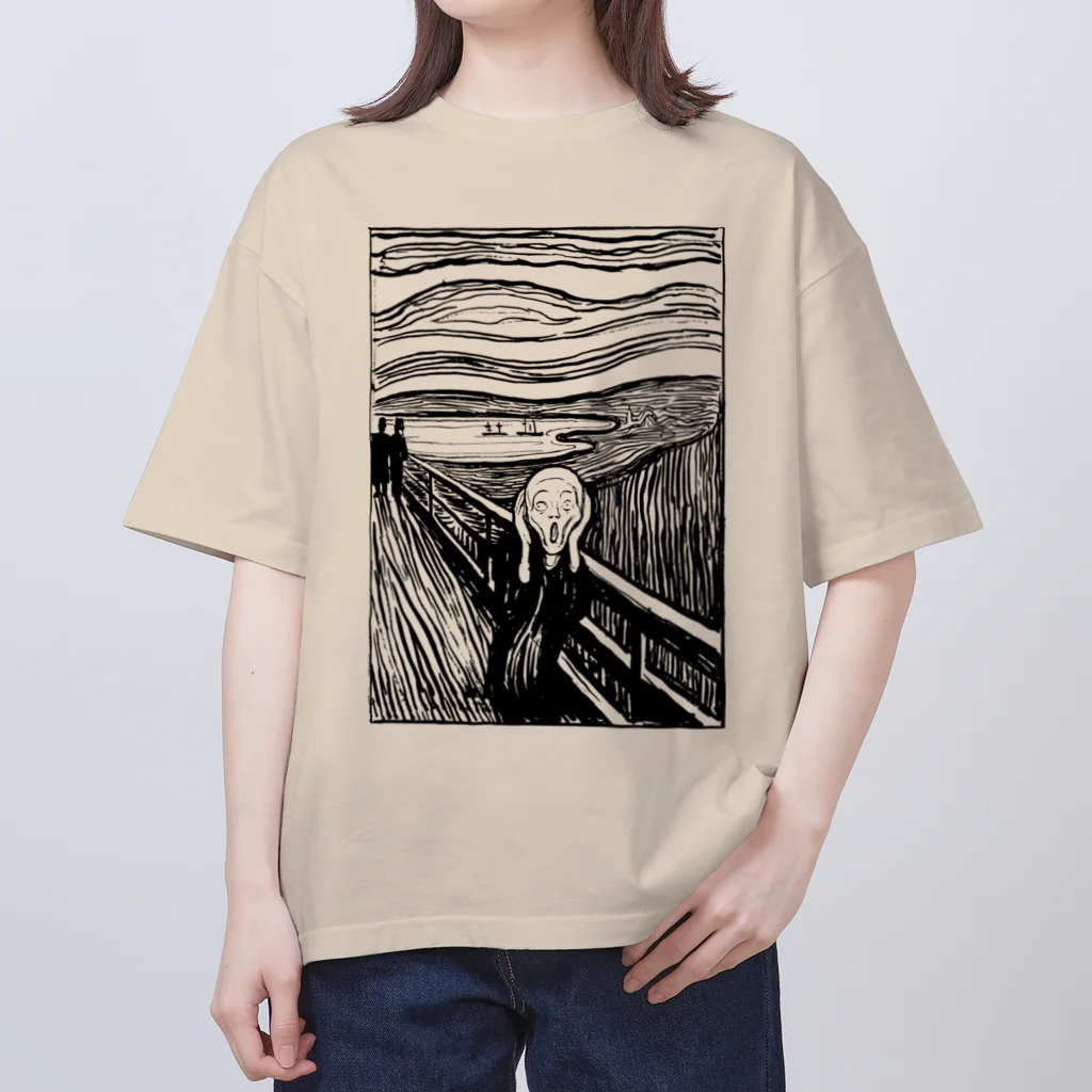 MUGEN ARTのムンク　叫び　Munch / The Scream リトグラフ　 オーバーサイズTシャツ