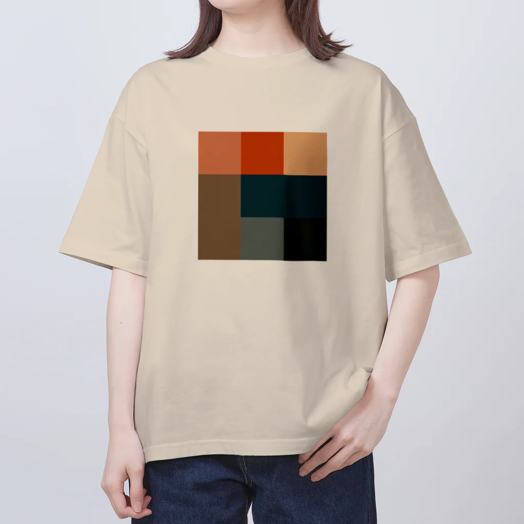 3×3 のドット絵のムンクの叫び - 3×3 のドット絵 Oversized T-Shirt