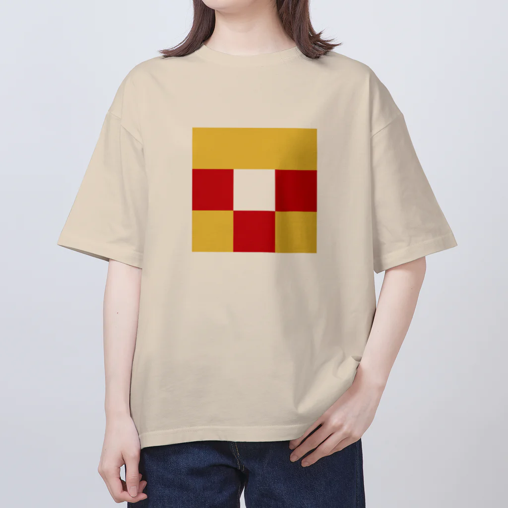3×3 のドット絵の牛丼とカレー - 3×3 のドット絵 オーバーサイズTシャツ