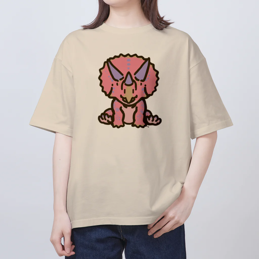 segasworksのホリドゥスちゃん（ゆるトリケラトプス ） オーバーサイズTシャツ