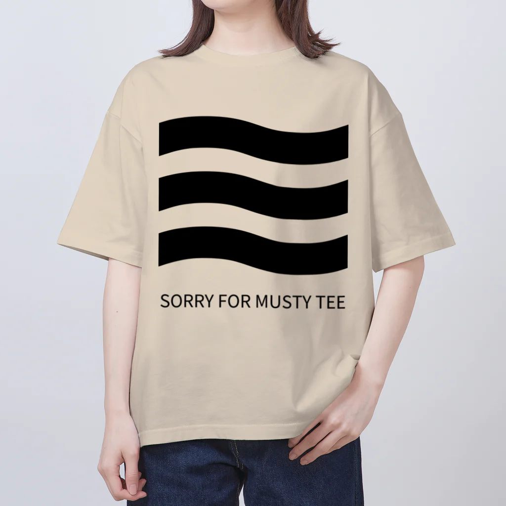 THIS IS NOT DESIGNの生乾き、すみません。SORRY FOR MUSTY TEE Oversized T-Shirt