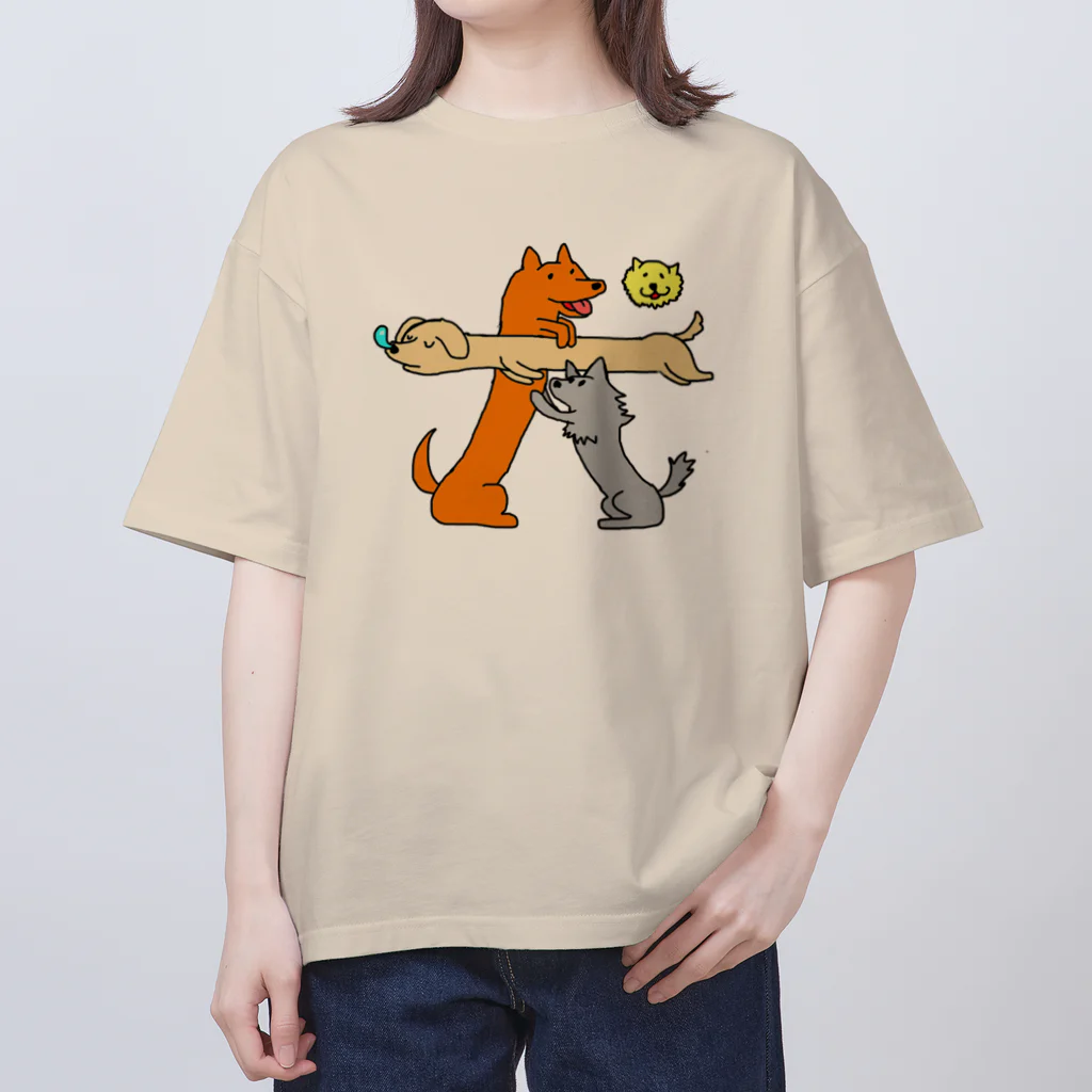 kuritamaの犬 オーバーサイズTシャツ