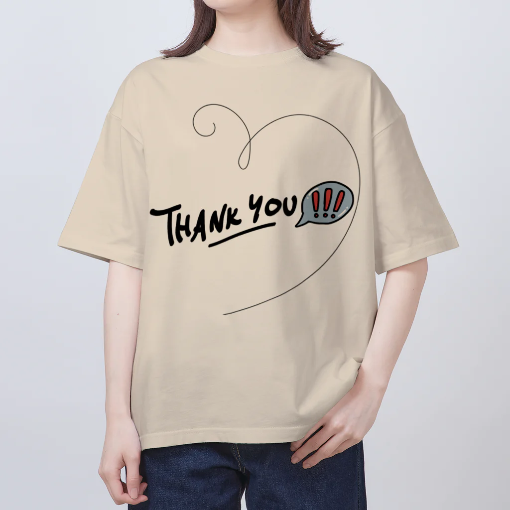 Connect Happiness DesignのThank you!!! Oversized T-Shirt