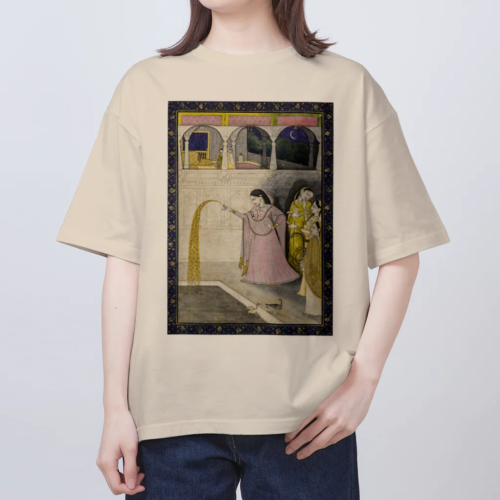 nmgmの線香花火を持った女性 オーバーサイズTシャツ