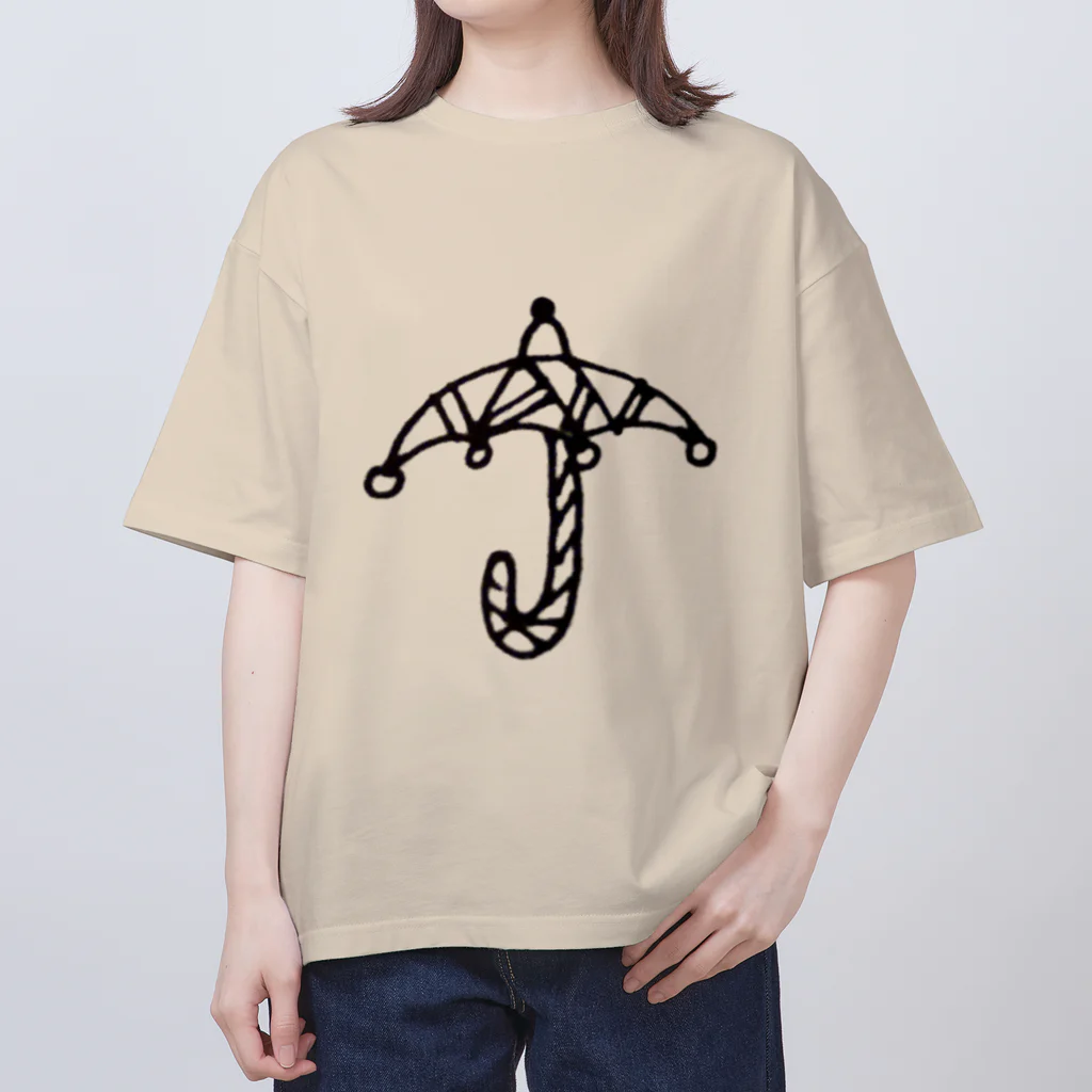丸福のアンブレラ Oversized T-Shirt