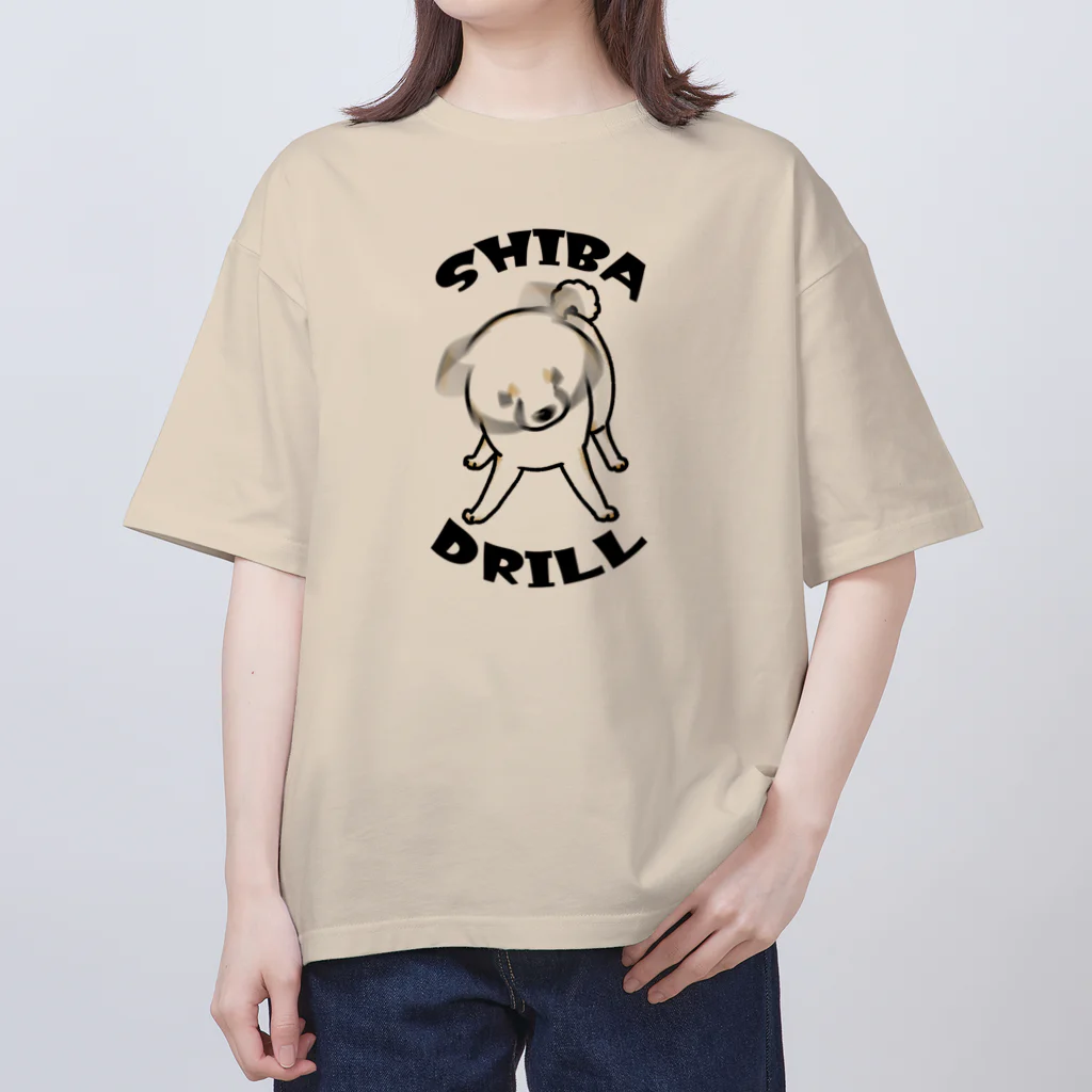 真希ナルセ（マキナル）の柴ドリル（白柴） Oversized T-Shirt