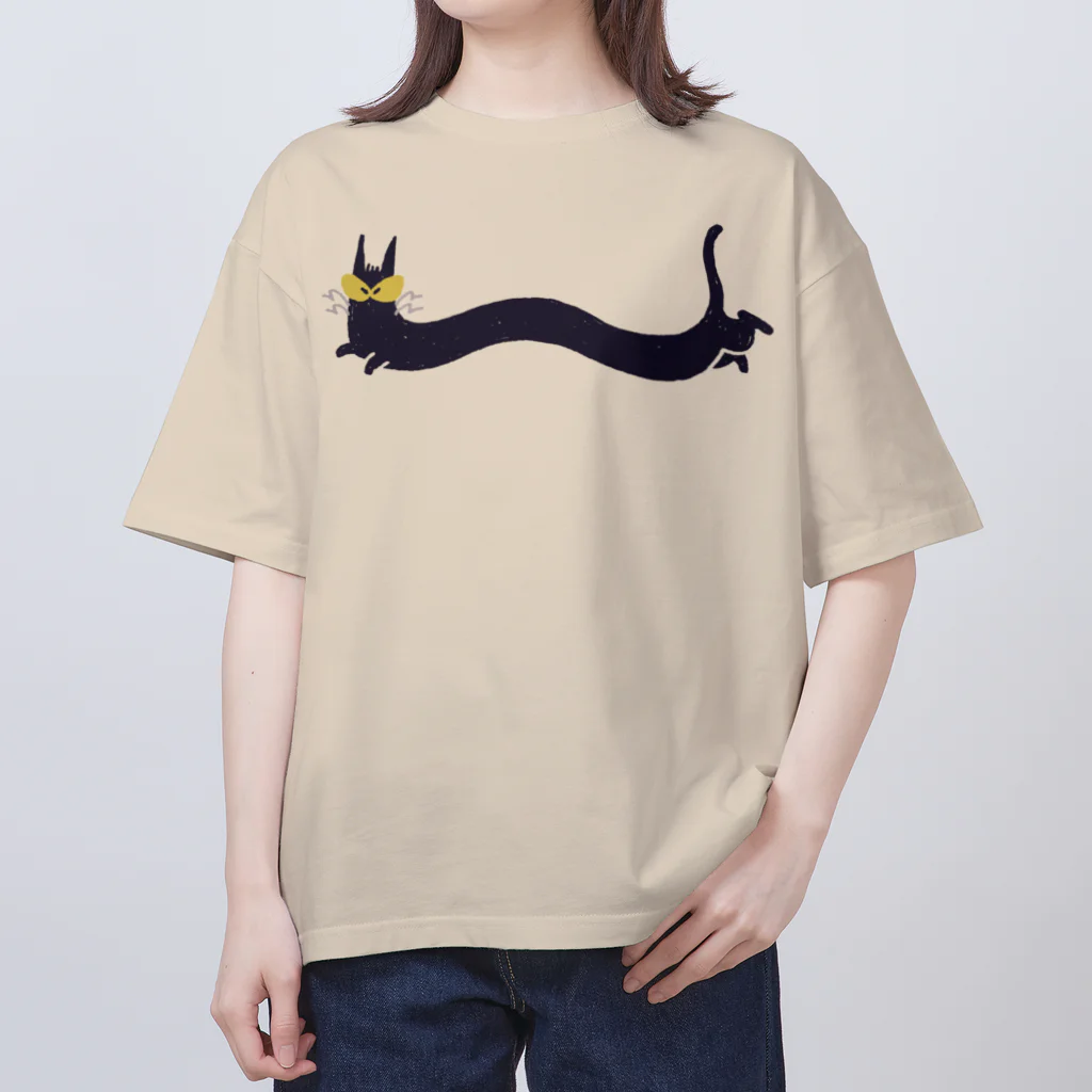 みやばたみよじのお店やさんのなが～～いねこ Oversized T-Shirt