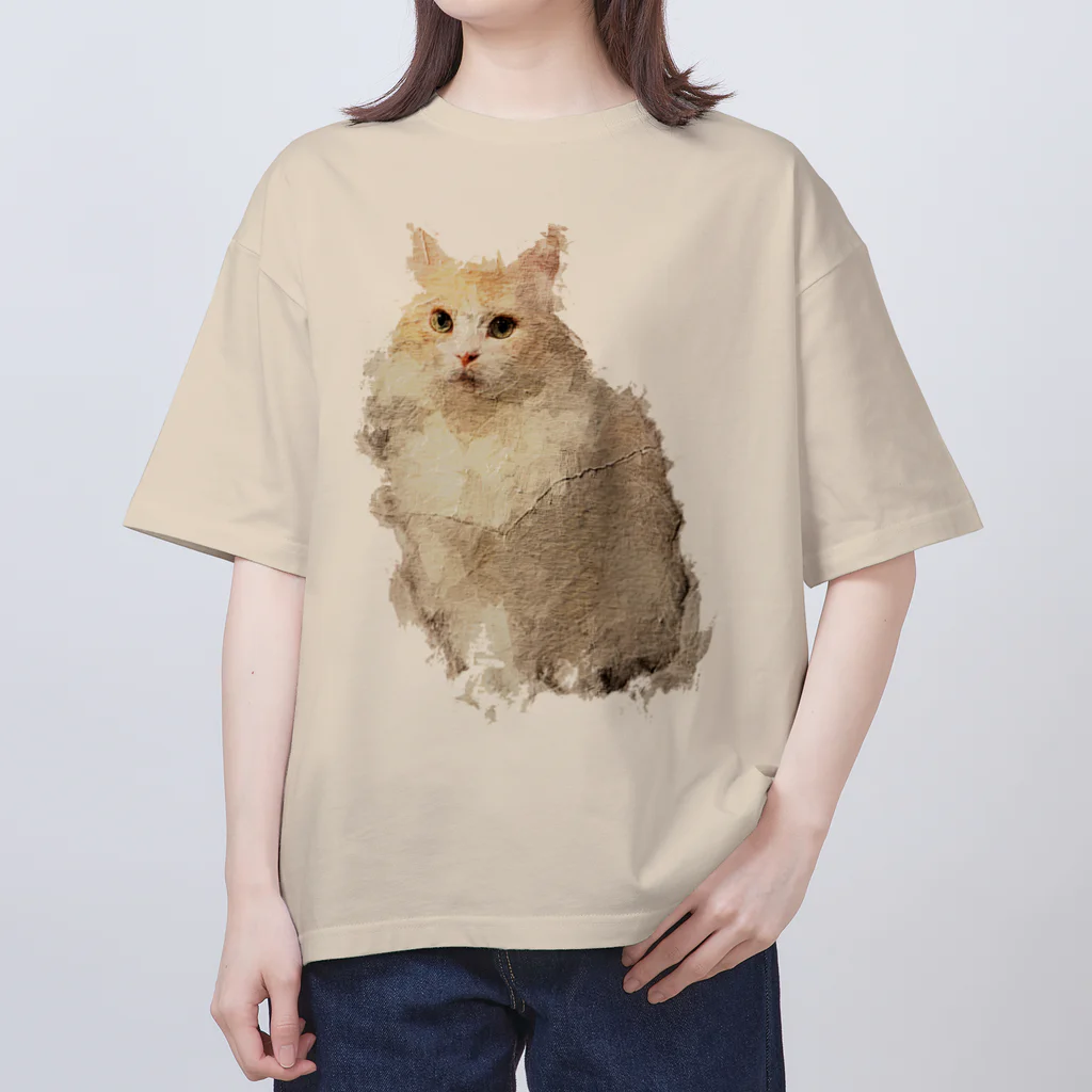 シン・ネコのミヌエットTシャツ Oversized T-Shirt