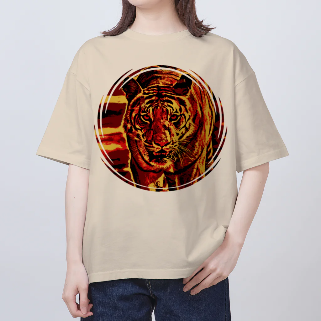 WonderOfNatureのトラ Oversized T-Shirt