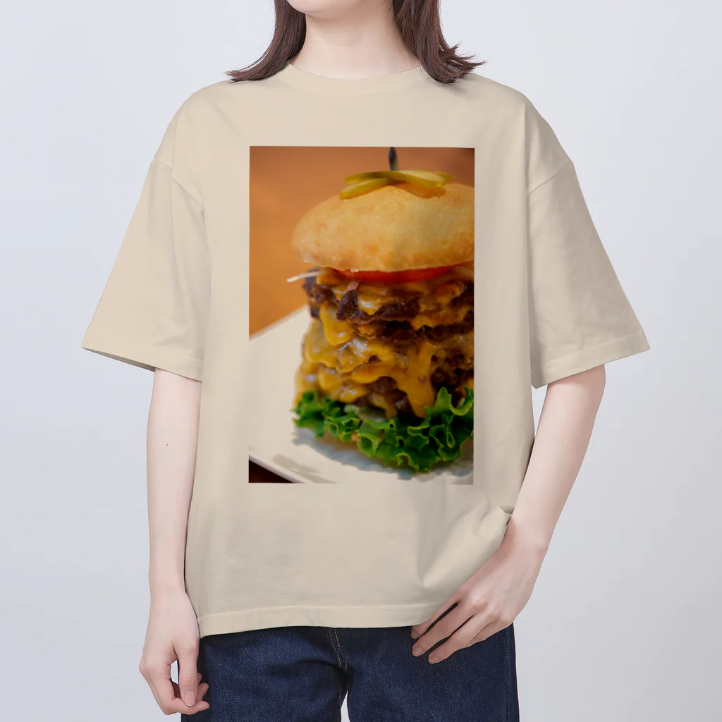 Take2ndのバーガー屋さんのお裾分け Oversized T-Shirt