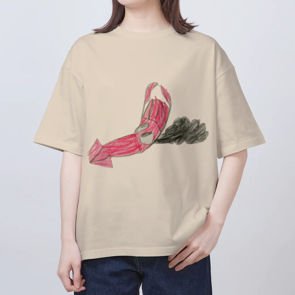 こども深海生物屋さんのすみはきダイオウイカ Oversized T-Shirt