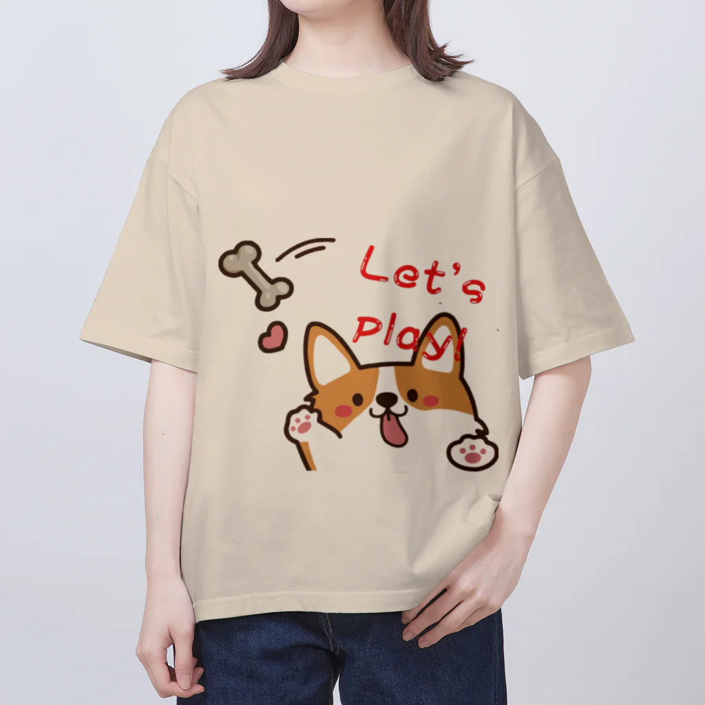 Xmasaの🐾 ふわふわワンダーランド：ゆるかわ犬グッズショップ 🐾  🌟 商品概要 🌟 オーバーサイズTシャツ