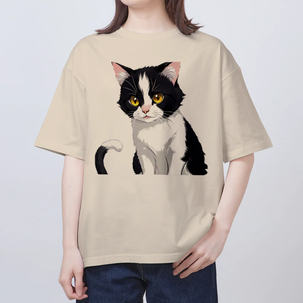 こひさま ショップ - 陽だまりの笑顔のねこのじー Oversized T-Shirt